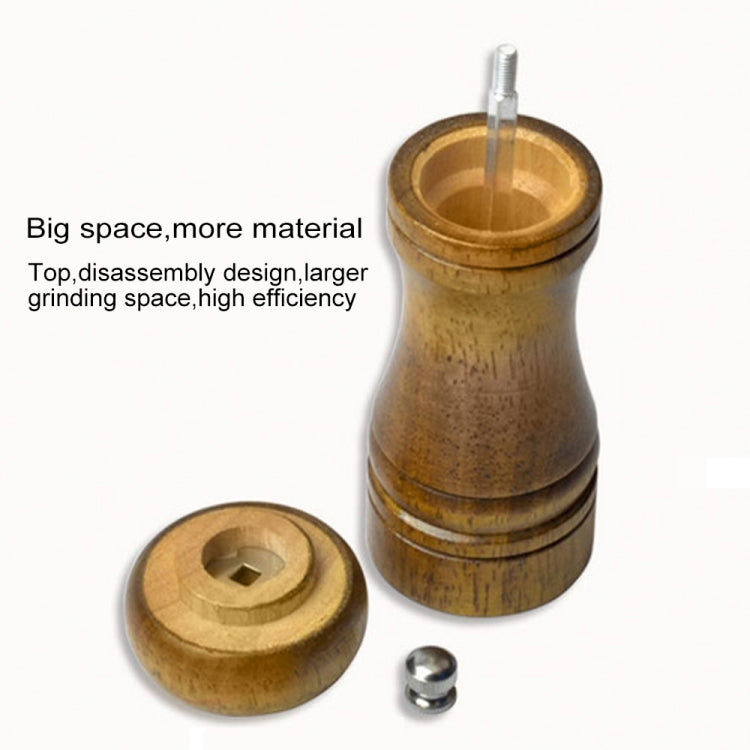 8 inch Length Classical Wooden Pepper Spice Salt Mill Grinder Muller - Stirrer & Squeezer by buy2fix | Online Shopping UK | buy2fix