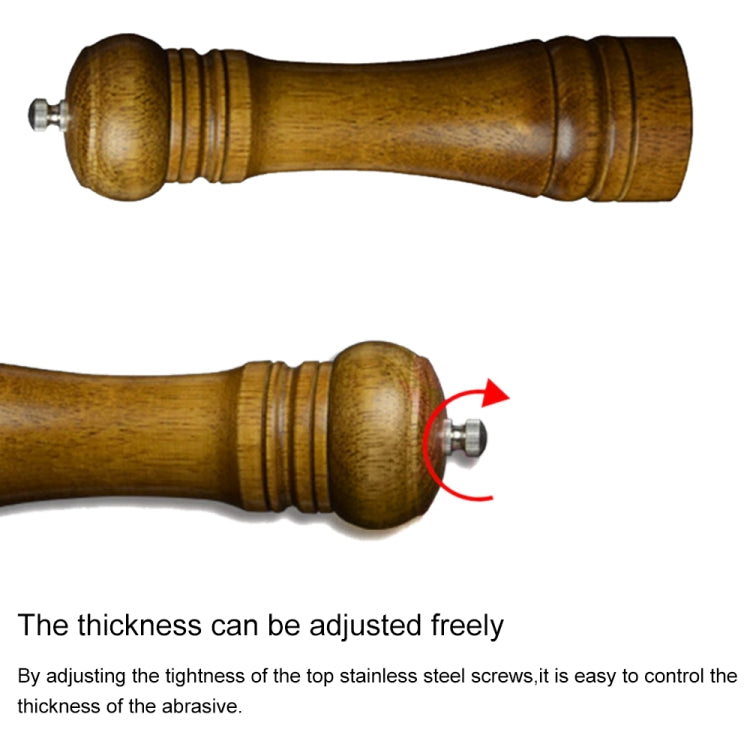 8 inch Length Classical Wooden Pepper Spice Salt Mill Grinder Muller - Stirrer & Squeezer by buy2fix | Online Shopping UK | buy2fix