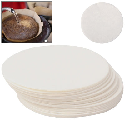 100 PCS Round Coffee Filter Paper, Diameter 60mm(White) - Coffee Machine Parts by buy2fix | Online Shopping UK | buy2fix