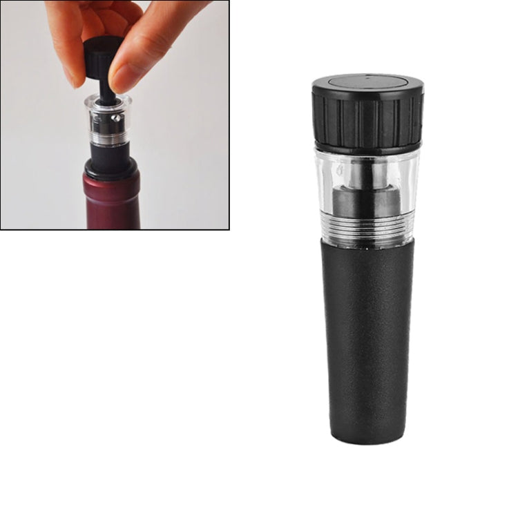 Reusable Vacuum Stopple Bottle Stopper Cork Plug for Wine Liquor(Black) - Bottle Stopper by buy2fix | Online Shopping UK | buy2fix