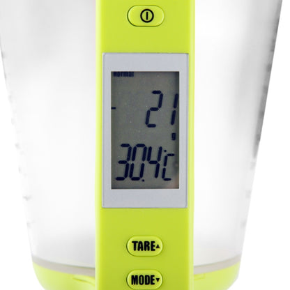 Digital Scale with Measuring Cup / Thermometer(Green) by buy2fix