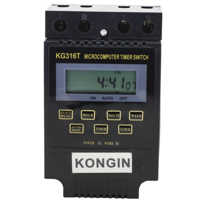 KG316T AC 220V LCD Digital Display Microcomputer Timer Control Switch - Energy Saving Timer Socket by buy2fix | Online Shopping UK | buy2fix