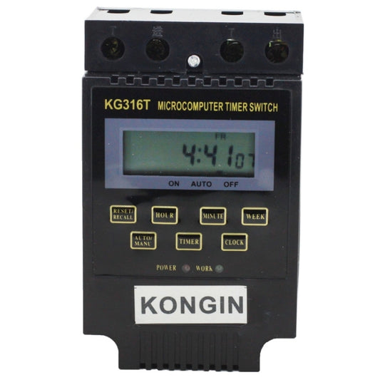 KG316T AC 220V LCD Digital Display Microcomputer Timer Control Switch - Energy Saving Timer Socket by buy2fix | Online Shopping UK | buy2fix