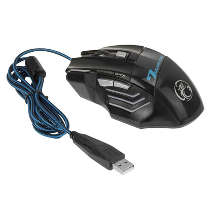 7 Buttons with Scroll Wheel 5000 DPI LED Wired Optical Gaming Mouse for Computer PC Laptop(Black) by buy2fix