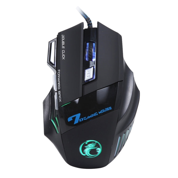 7 Buttons with Scroll Wheel 5000 DPI LED Wired Optical Gaming Mouse for Computer PC Laptop(Black) by buy2fix