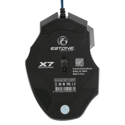 7 Buttons with Scroll Wheel 5000 DPI LED Wired Optical Gaming Mouse for Computer PC Laptop(Black) by buy2fix