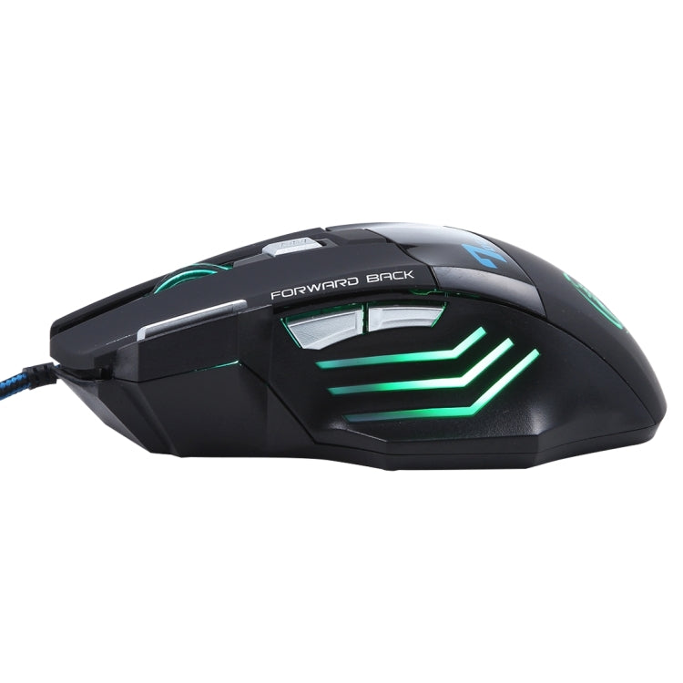 7 Buttons with Scroll Wheel 5000 DPI LED Wired Optical Gaming Mouse for Computer PC Laptop(Black) by buy2fix
