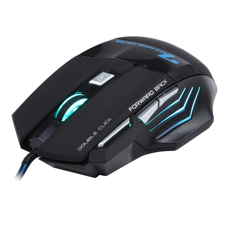 7 Buttons with Scroll Wheel 5000 DPI LED Wired Optical Gaming Mouse for Computer PC Laptop(Black) by buy2fix