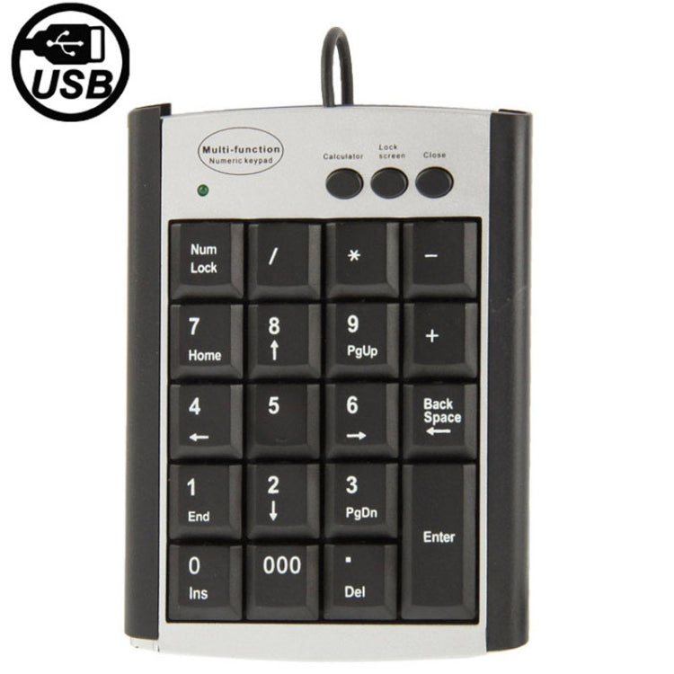 USB Non-synchronous Notebook Computer Multi Function Keypad with 19 Keys by buy2fix