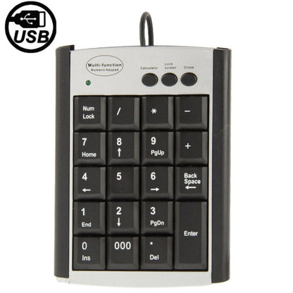 USB Non-synchronous Notebook Computer Multi Function Keypad with 19 Keys by buy2fix