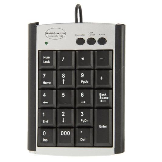 USB Non-synchronous Notebook Computer Multi Function Keypad with 19 Keys by buy2fix