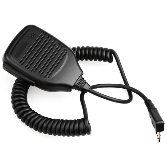 Clip-on Speaker Microphone for Walkie Talkies, 3.5mm + 2.5mm Earphone + Mic Plug(Black) - Microphones & Headsets by buy2fix | Online Shopping UK | buy2fix