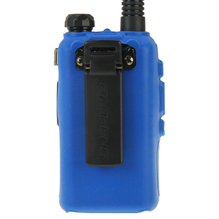 Pure Color Silicone Case for UV-5R Series Walkie Talkies(Blue) - Cases by buy2fix | Online Shopping UK | buy2fix