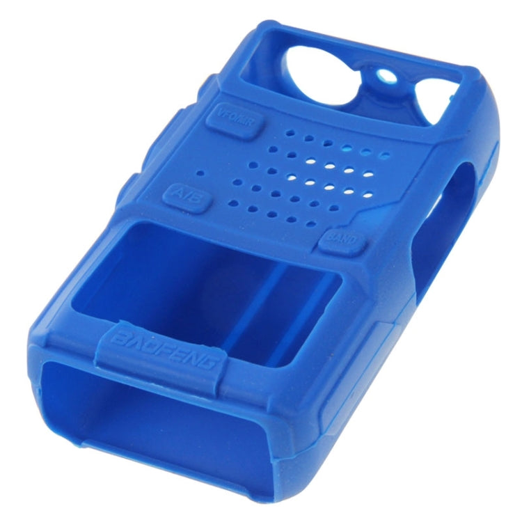Pure Color Silicone Case for UV-5R Series Walkie Talkies(Blue) - Cases by buy2fix | Online Shopping UK | buy2fix