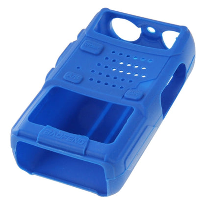 Pure Color Silicone Case for UV-5R Series Walkie Talkies(Blue) - Cases by buy2fix | Online Shopping UK | buy2fix