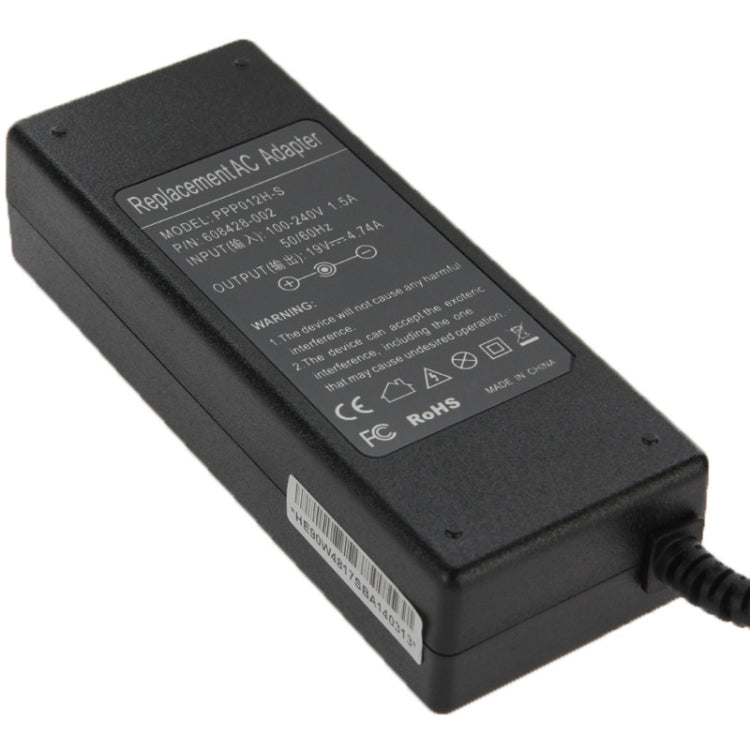19V 4.74A AC Adapter for HP Laptop, Output Tips:  4.8mm x 1.7mm - For HP by buy2fix | Online Shopping UK | buy2fix
