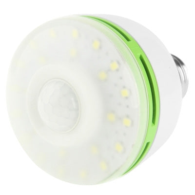 6W Human Sensor Light Lamp White Light 48 LED, Base Type: E27 - Sensor LED Lights by buy2fix | Online Shopping UK | buy2fix