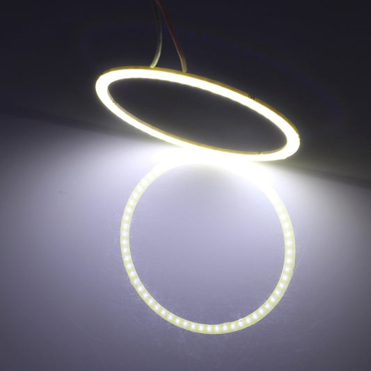 70mm 5W 180LM Angel Eyes Circles Car Headlight White Light COB LED Lights for Vehicles, DC 12-24V - Eagle Eye Lamps by buy2fix | Online Shopping UK | buy2fix
