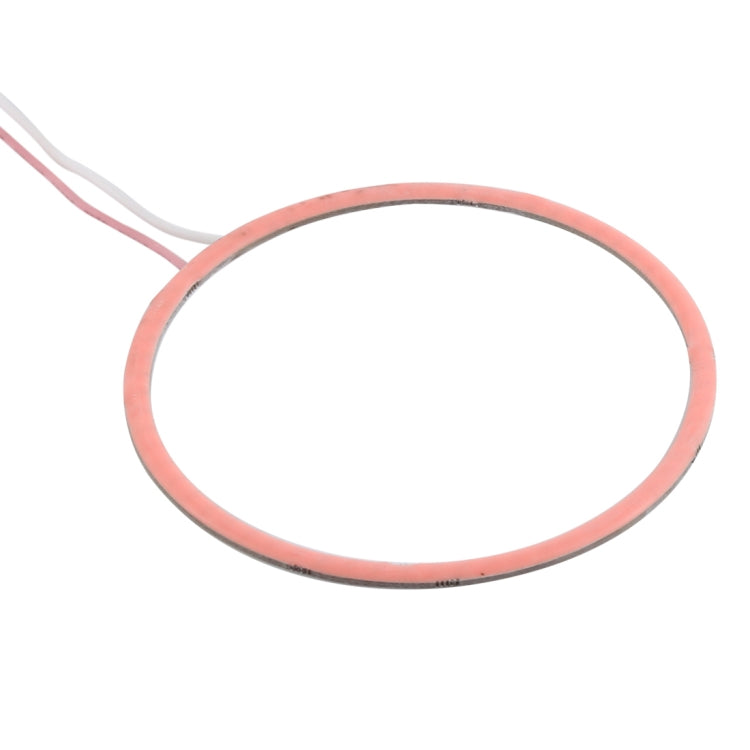 90mm 5W 180LM Angel Eyes Circles Car Headlight COB LED Lights for Vehicles, DC 12-24V(Pink Light) by buy2fix