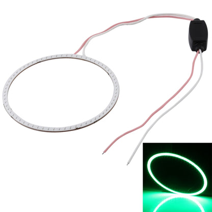 90mm 5W 180LM Angel Eyes Circles Car Headlight COB LED Lights for Vehicles, DC 12-24V (Green Light) by buy2fix
