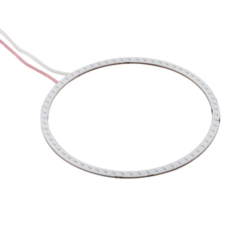 90mm 5W 180LM Angel Eyes Circles Car Headlight COB LED Lights for Vehicles, DC 12-24V (Red Light) by buy2fix