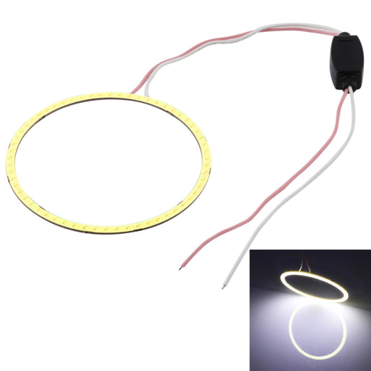 90mm 5W 180LM Angel Eyes Circles Car Headlight COB LED Lights for Vehicles, DC 12-24V(White Light) - Eagle Eye Lamps by buy2fix | Online Shopping UK | buy2fix