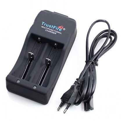 TR-006 Multi-function Battery Charger for 16340 / 18650 / 25500 / 26650 / 26700(Black) - Charger & Converter by buy2fix | Online Shopping UK | buy2fix