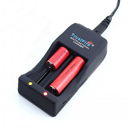 TR-006 Multi-function Battery Charger for 16340 / 18650 / 25500 / 26650 / 26700(Black) - Charger & Converter by buy2fix | Online Shopping UK | buy2fix