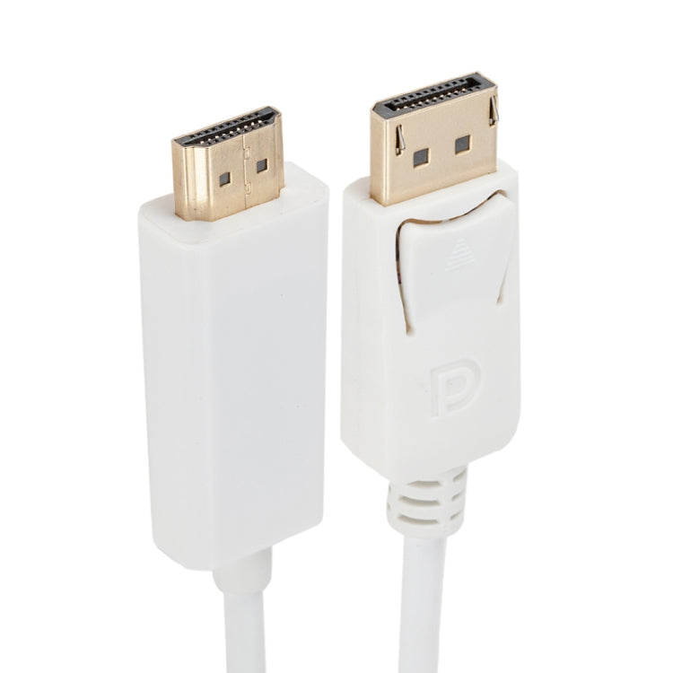 DisplayPort Male to HDMI Male Adapter Cable, Length: 1.8m(White) -  by buy2fix | Online Shopping UK | buy2fix