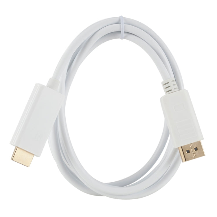 DisplayPort Male to HDMI Male Adapter Cable, Length: 1.8m(White) -  by buy2fix | Online Shopping UK | buy2fix