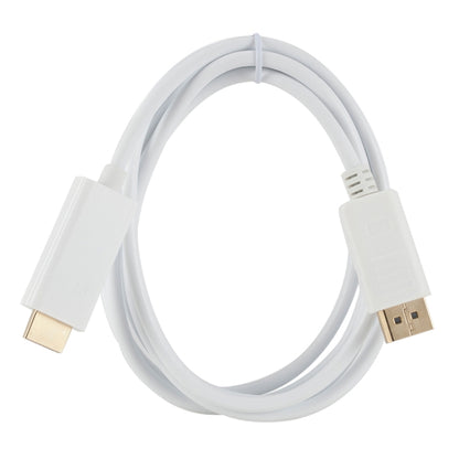 DisplayPort Male to HDMI Male Adapter Cable, Length: 1.8m(White) -  by buy2fix | Online Shopping UK | buy2fix
