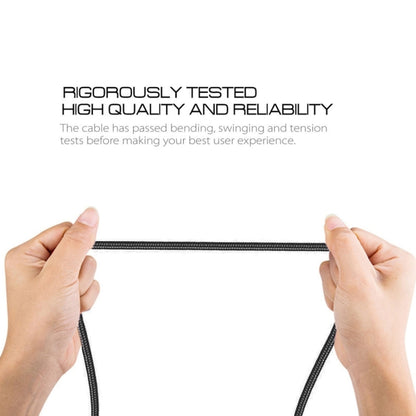 1m Woven Style USB-C / Type-C 3.1 to USB 2.0 Data Sync Charge Cable(Silver) by buy2fix