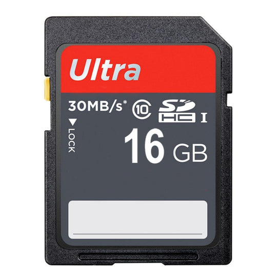 Carte mémoire SDHC pour appareil photo ultra haute vitesse classe 10 de 16 Go (capacité réelle à 100 %)