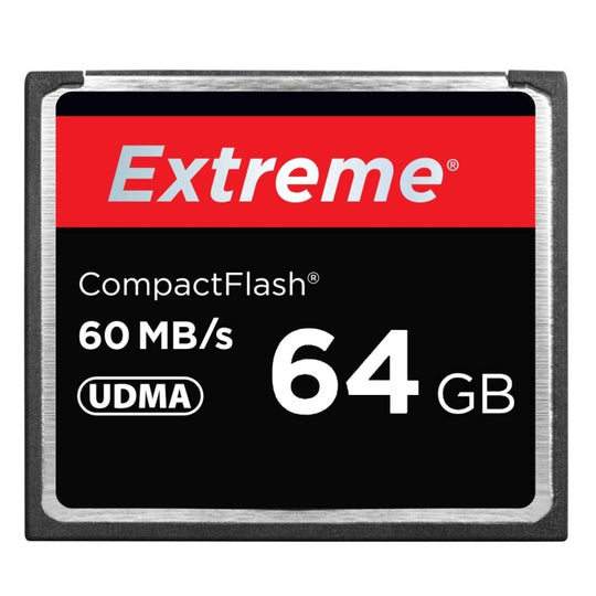 64 GB Extreme Compact Flash-Karte, 400-fache Lesegeschwindigkeit, bis zu 60 MB/s (100 % reale Kapazität)