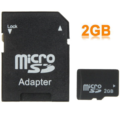 2GB High Speed Class 10 Micro SD(TF) Memory Card from Taiwan, Write: 8mb/s, Read: 12mb/s (100% Real Capacity)(Black) - Micro SD Card by buy2fix | Online Shopping UK | buy2fix