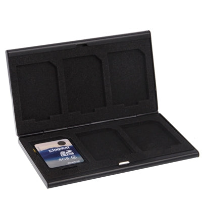 6 in 1 Memory Card Protective Case Storage Box , Size: 92 x 60 x 9mm(Black) by buy2fix