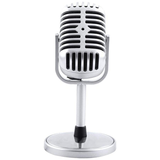 Plastic Classic Style 3.5mm Standing Microphone - Microphone by buy2fix | Online Shopping UK | buy2fix