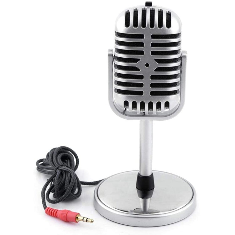 Plastic Classic Style 3.5mm Standing Microphone - Microphone by buy2fix | Online Shopping UK | buy2fix
