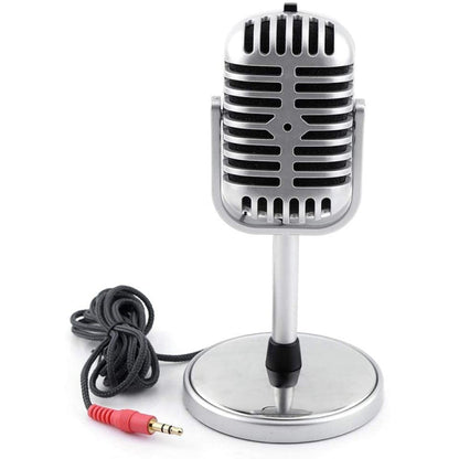 Plastic Classic Style 3.5mm Standing Microphone - Microphone by buy2fix | Online Shopping UK | buy2fix