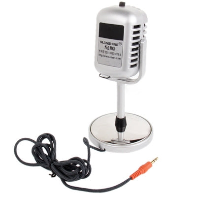 Plastic Classic Style 3.5mm Standing Microphone - Microphone by buy2fix | Online Shopping UK | buy2fix