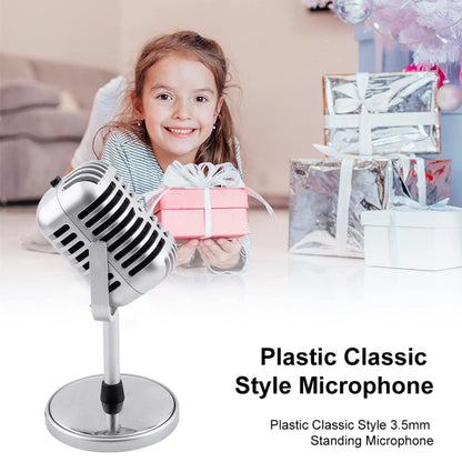 Plastic Classic Style 3.5mm Standing Microphone - Microphone by buy2fix | Online Shopping UK | buy2fix