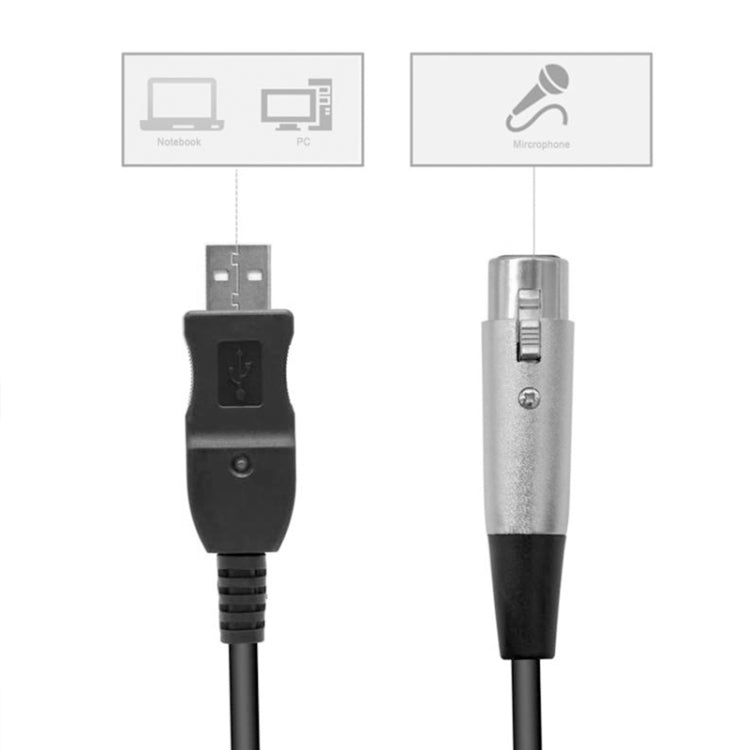 USB Microphone Cable, Cable Length: 3.5M - Microphone Audio Cable & Connector by buy2fix | Online Shopping UK | buy2fix