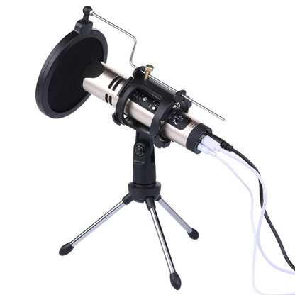 PS-5 Universal Live Broadcast Bracket Tripod Holder with Anti-spray Net & Microphone Clip & Shockproof Clip, For iPhone, Galaxy, Sony, Lenovo, HTC, Huawei, and other Smartphones - Stand by buy2fix | Online Shopping UK | buy2fix