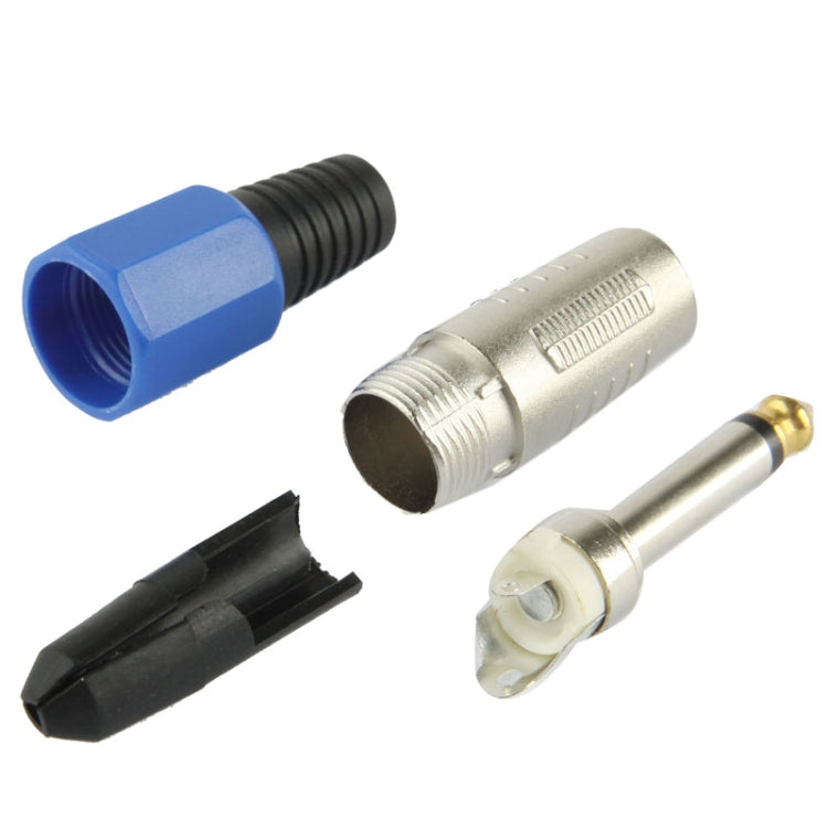 6.35mm Male Plug Microphone Patch Snake Cable TRS Connector Adapter - Microphone Audio Cable & Connector by buy2fix | Online Shopping UK | buy2fix