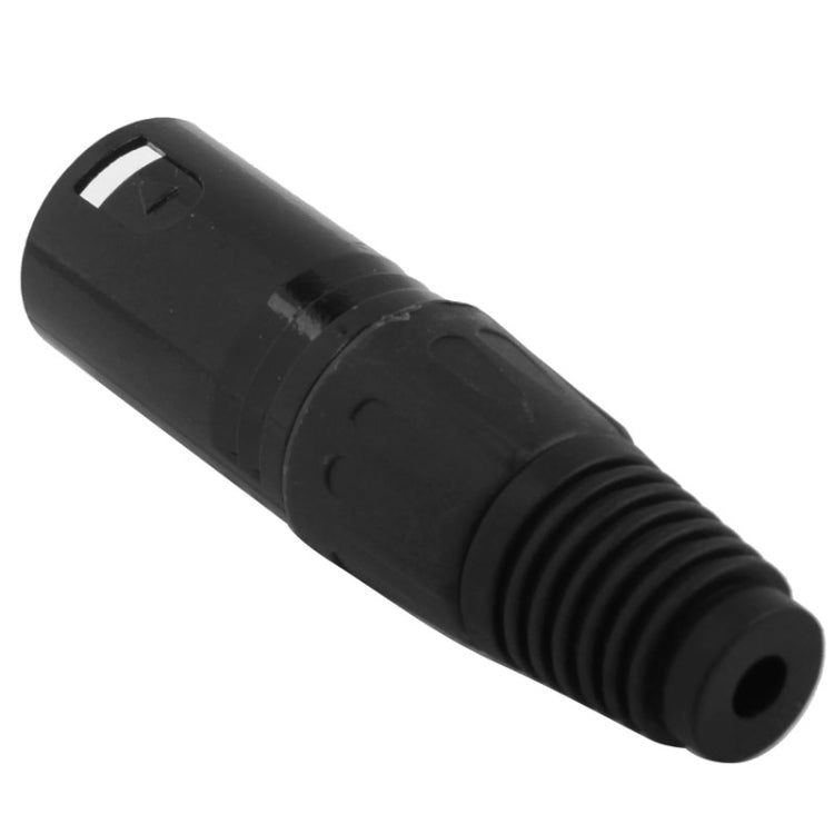3 Pin XLR Male Plug Microphone Connector Adapter(Black) - Microphone Audio Cable & Connector by buy2fix | Online Shopping UK | buy2fix