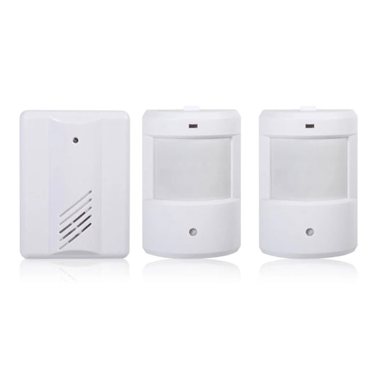 1 to 2 PIR Infrared Sensors Wireless Doorbell Alarm Detector for Home / Office - Sensor Doorbell by buy2fix | Online Shopping UK | buy2fix