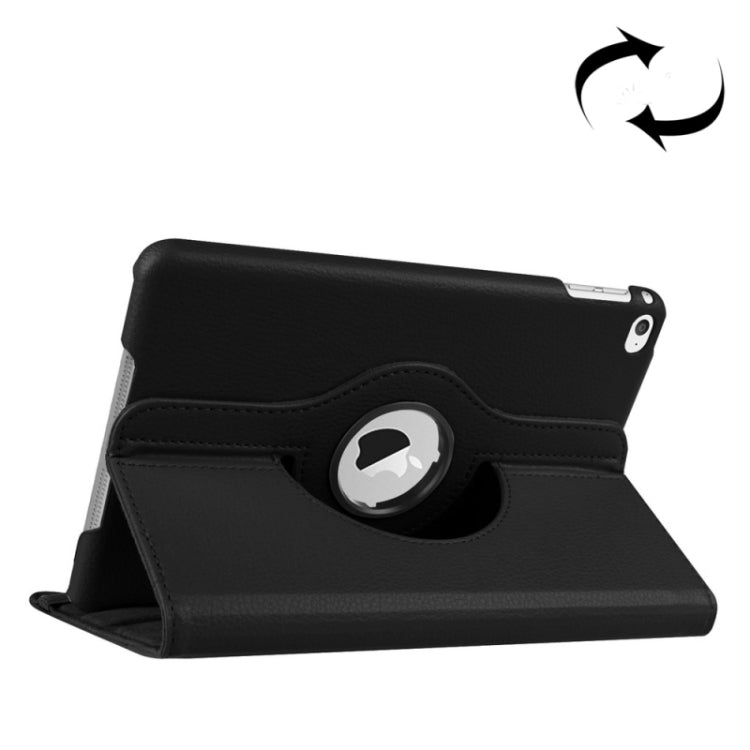 Litchi Texture 360 Degree Rotating Smart Leather Case with Holder for iPad mini 4 / mini 5(Black) - iPad Mini 4 & 3 & 2 & 1 Cases by buy2fix | Online Shopping UK | buy2fix