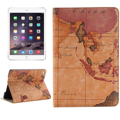 Map Pattern Horizontal Flip Smart Leather Case with Holder & Card Slots & Wallet for iPad Mini 4, Random Delivery(Brown) - iPad Mini 4 & 3 & 2 & 1 Cases by buy2fix | Online Shopping UK | buy2fix
