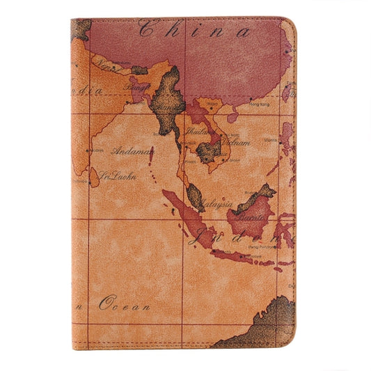 Map Pattern Horizontal Flip Smart Leather Case with Holder & Card Slots & Wallet for iPad Mini 4, Random Delivery(Brown) - iPad Mini 4 & 3 & 2 & 1 Cases by buy2fix | Online Shopping UK | buy2fix
