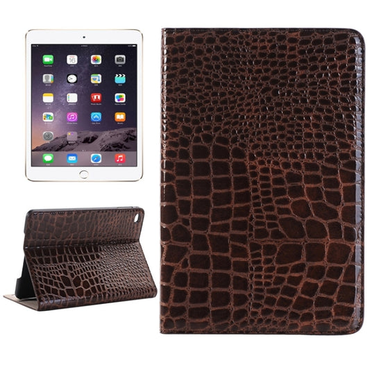 Crocodile Texture Horizontal Flip Smart Leather Case with Holder & Card Slots & Wallet for iPad Mini 4(Brown) - iPad Mini 4 & 3 & 2 & 1 Cases by buy2fix | Online Shopping UK | buy2fix